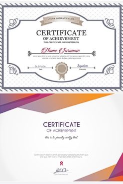 free certificate psd template