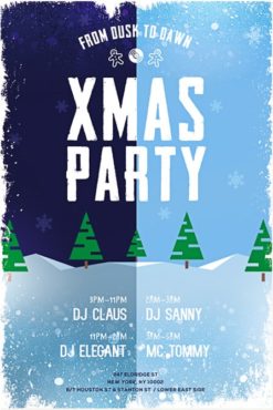 free winter illustration for party
