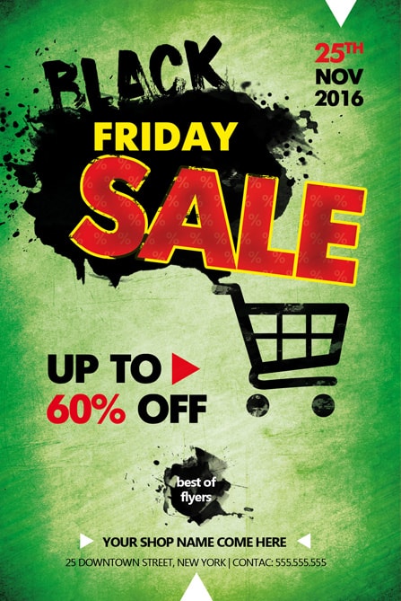 black friday sale flyer template