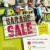 garage sale flyer with ad board