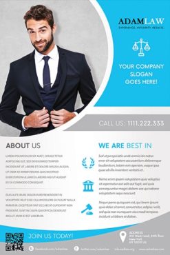 lawyer service flyer template