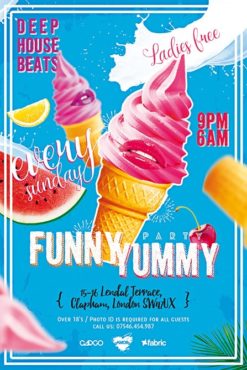 ice cream party free flyer