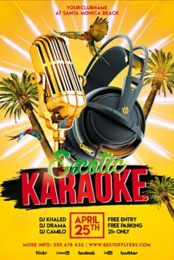 karaoke flyer template
