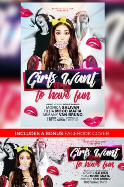 Ladys Party Flyer Template
