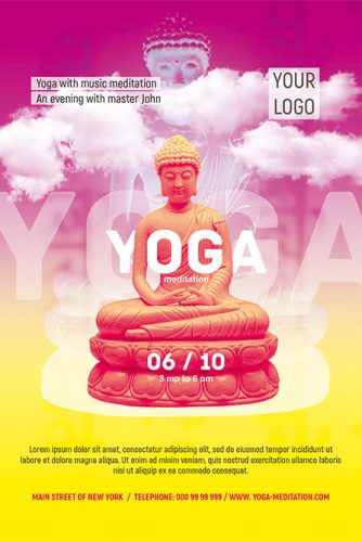 Meditation Yoga Free Flyer and Poster Template - Best of Flyers