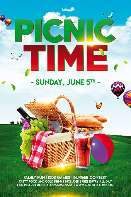 Picnic Flyer Template Free from bestofflyers.com