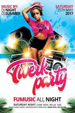 Summer Party Free Flyer and Poster Template