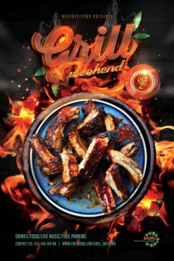 Grill Weekend Free Flyer Template