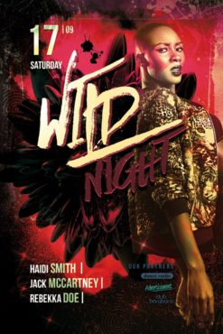 Wild Night Party Free Flyer Template